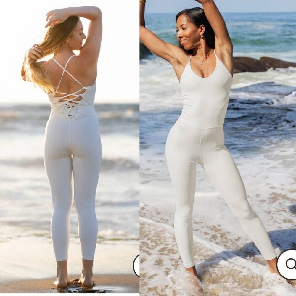 Mika Wayarawhite Yoga Bodysuit M — image 2 of 8